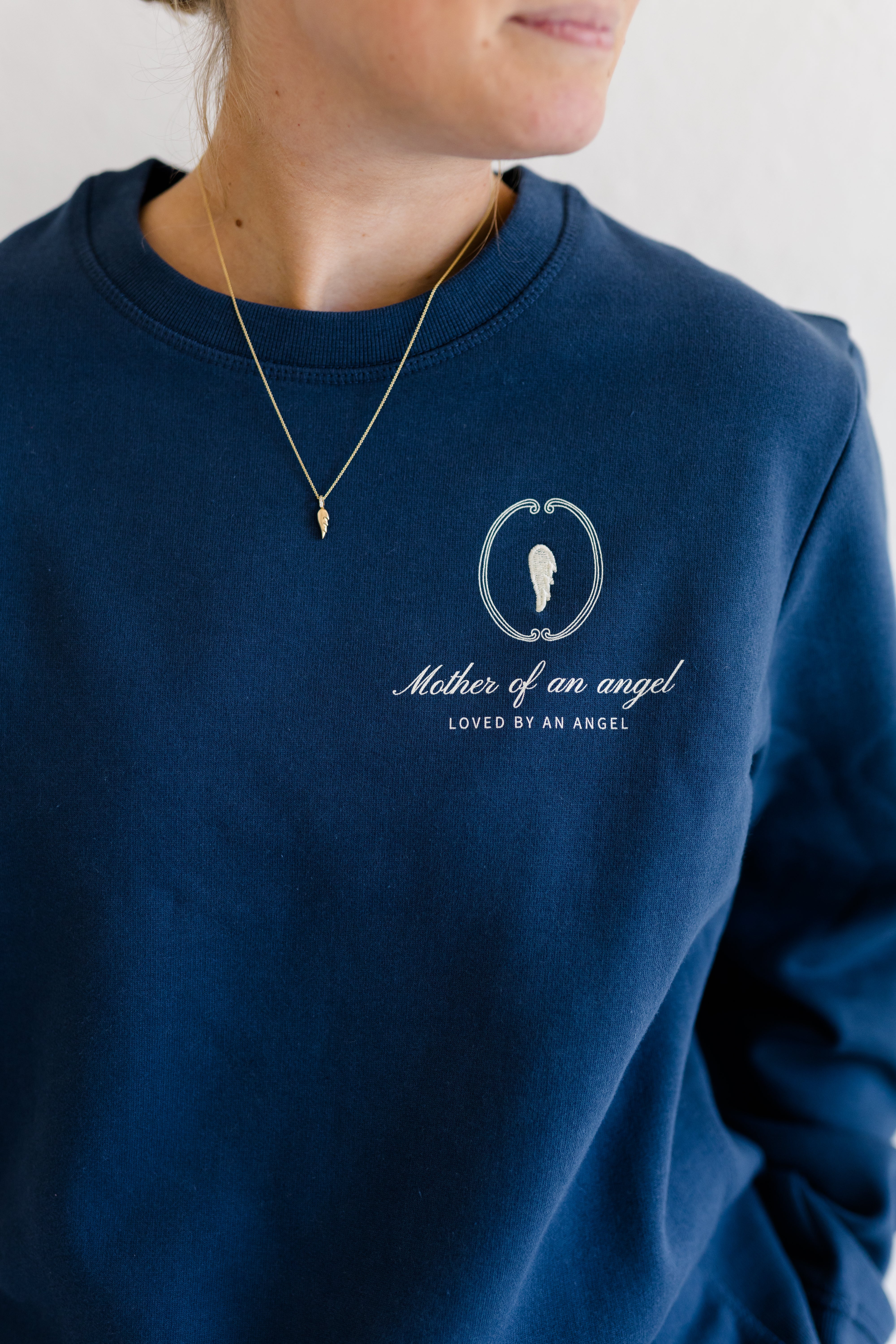 Signature Crewneck | Mother Of An Angel Crest