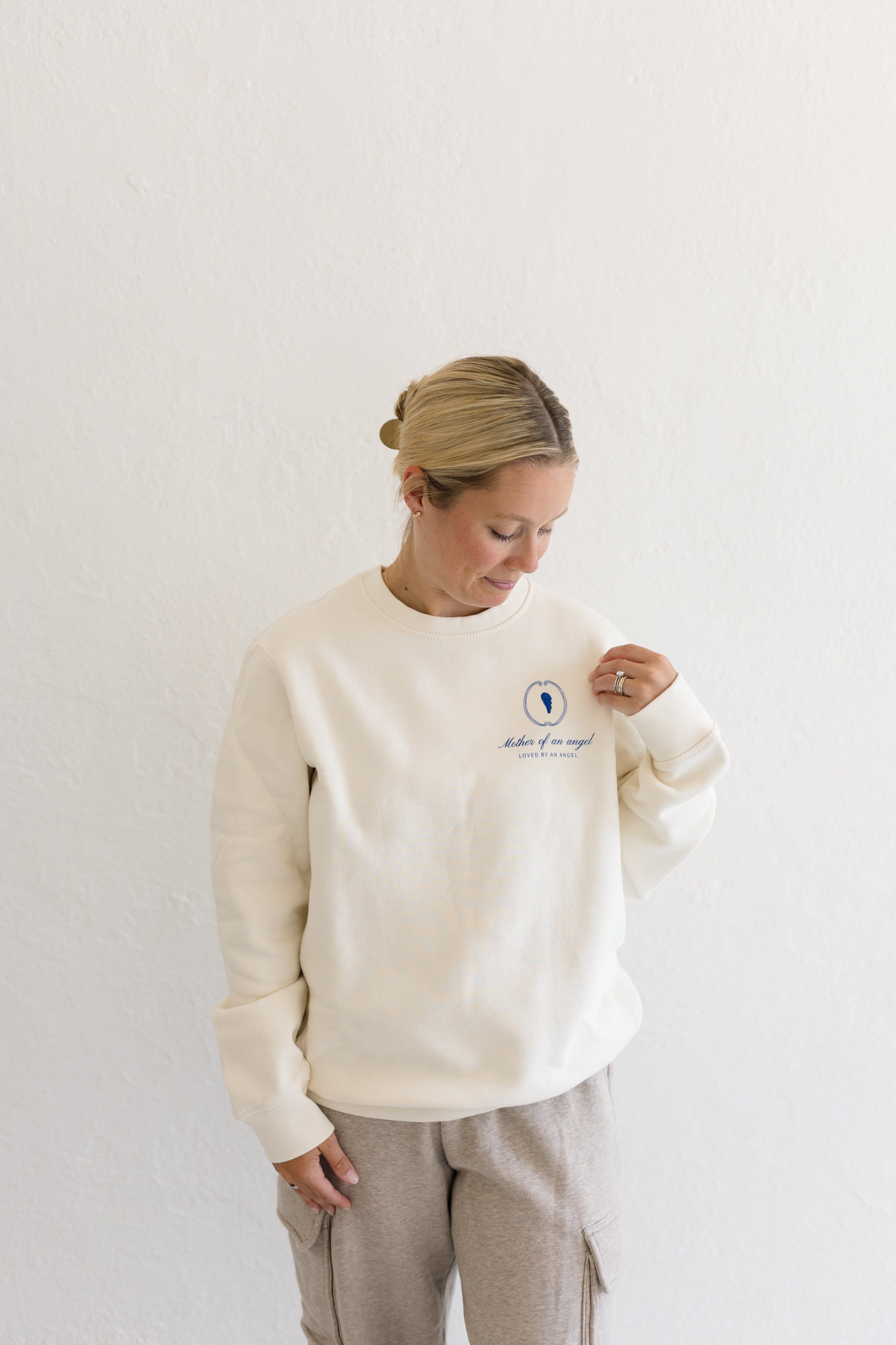 Signature Crewneck | Mother Of An Angel Crest