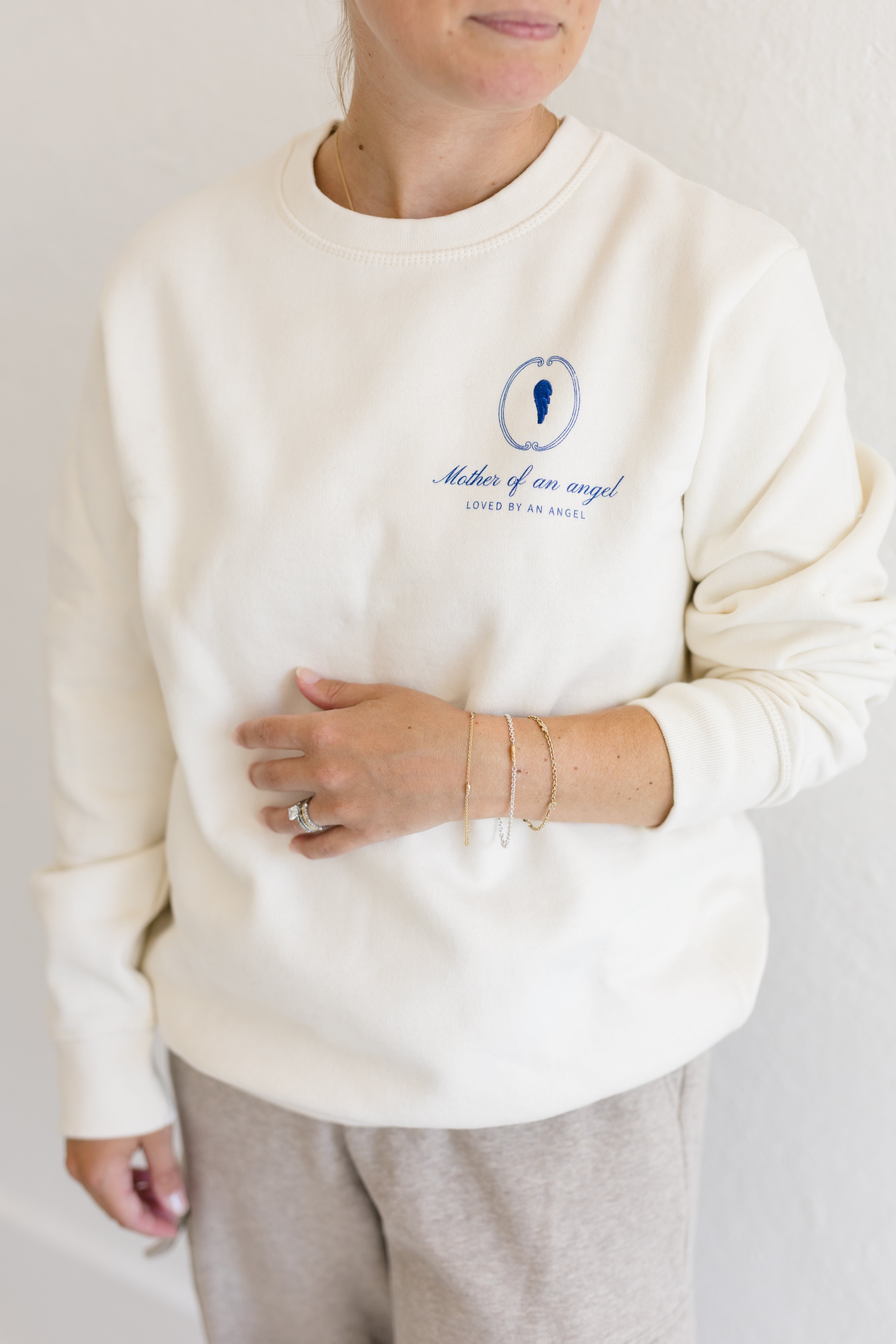 Signature Crewneck | Mother Of An Angel Crest