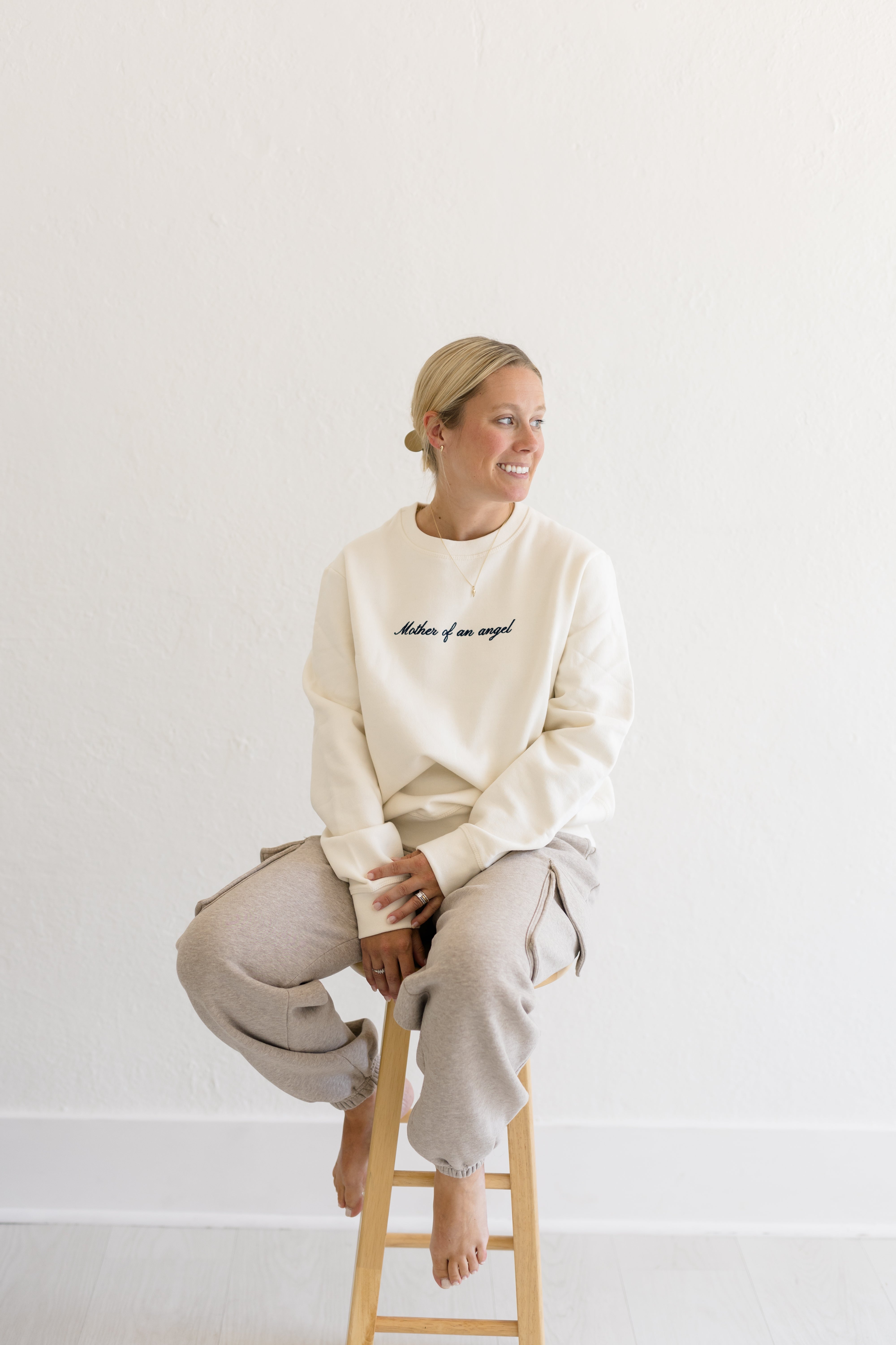 Signature Crewneck | Mother Of An Angel Script