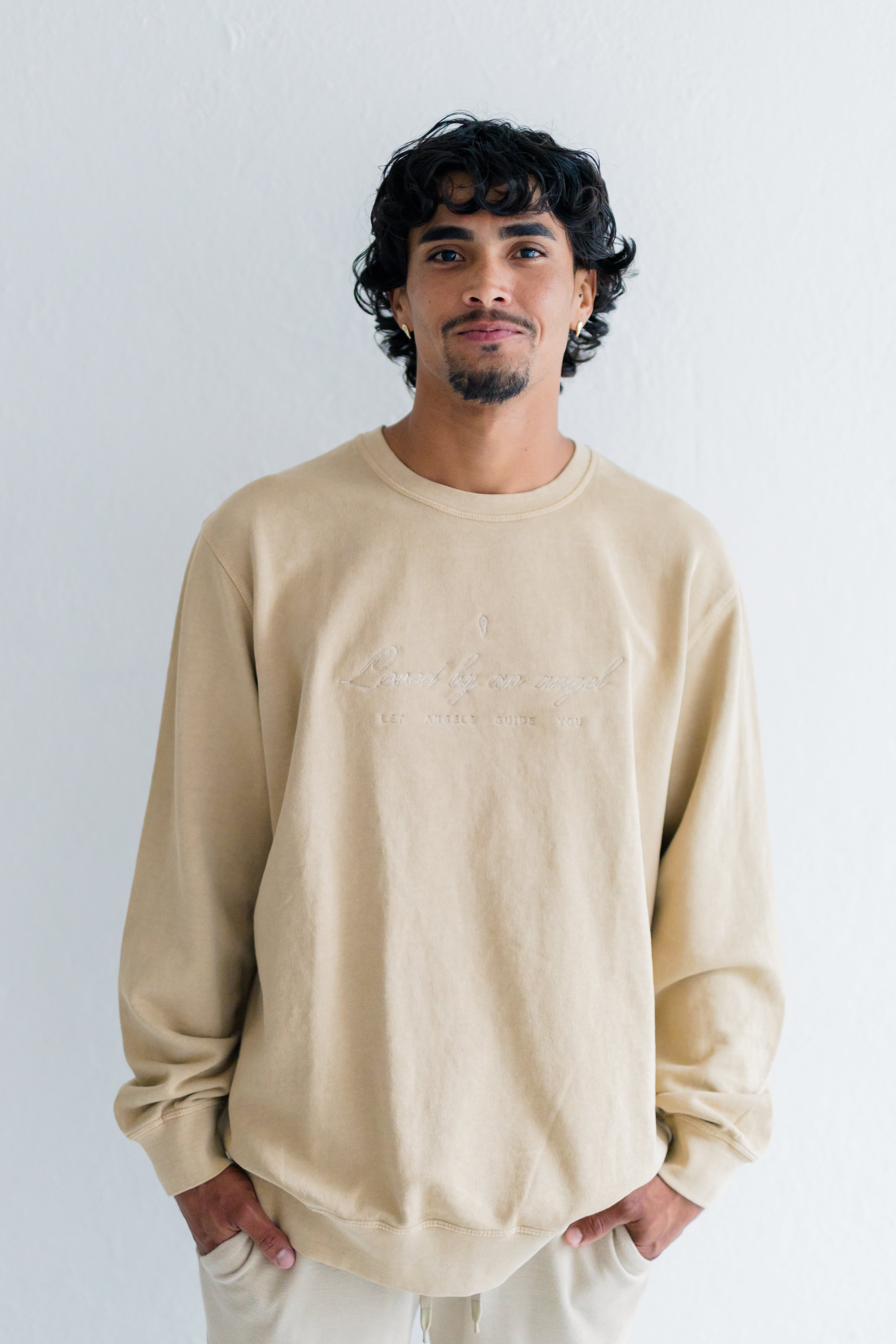 French Terry Crewneck | Let Angels Guide You