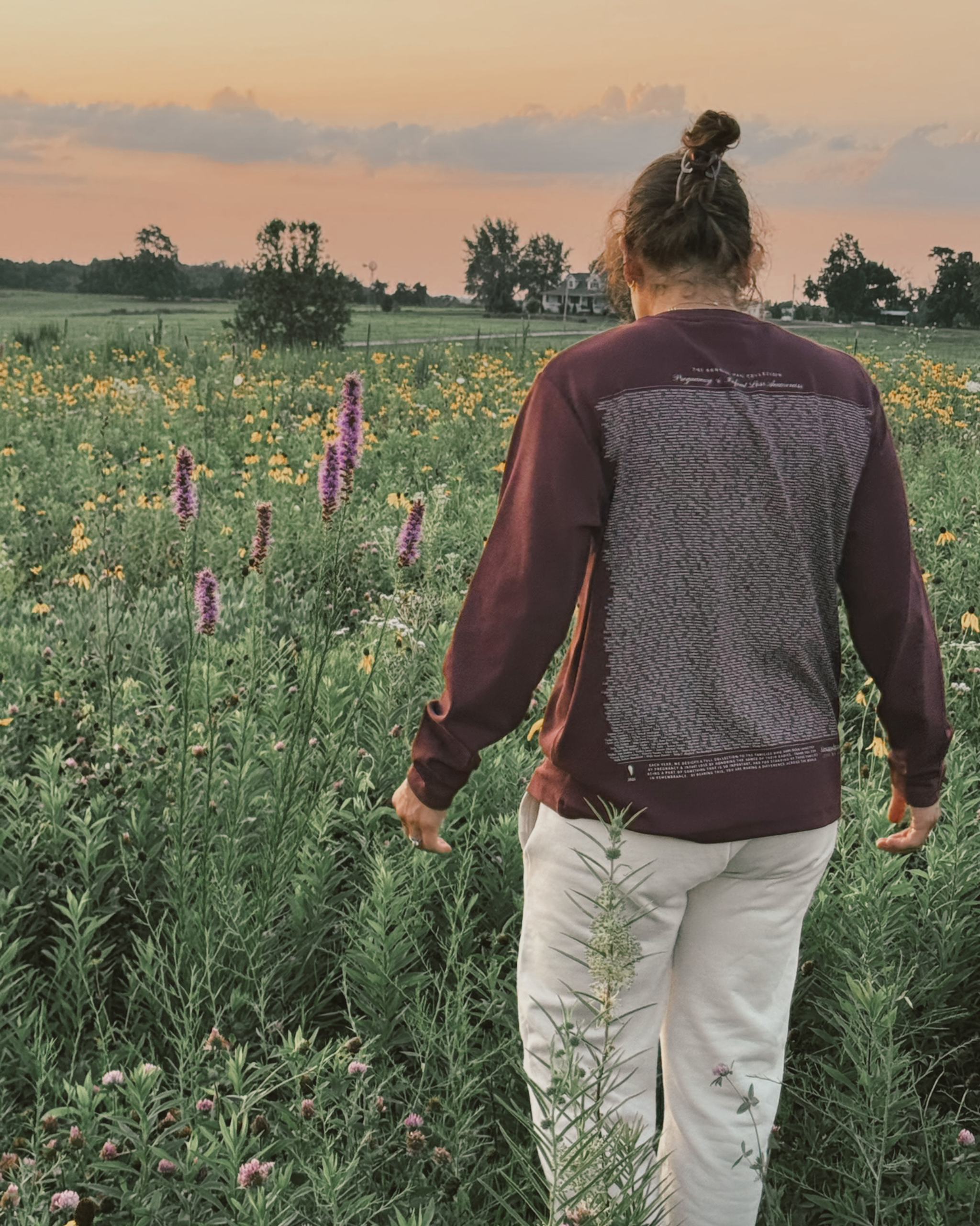 The Comfort Long Sleeve in Burgundy | Sweet Baby