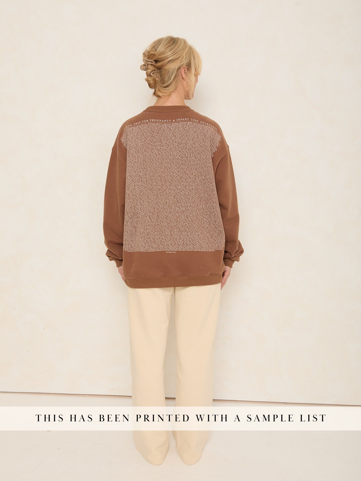 Sweet Baby Oversized Crew | Walnut