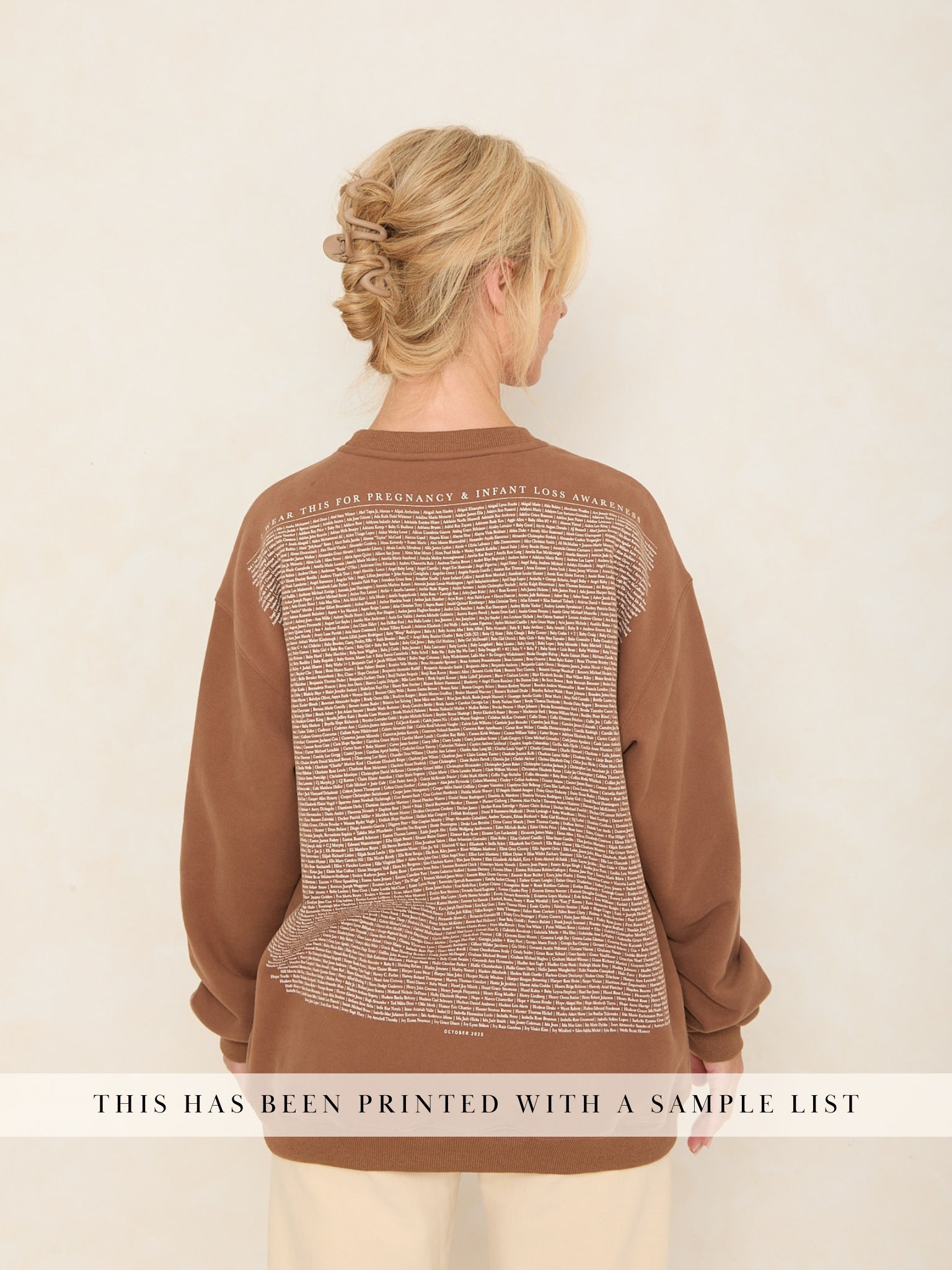 Sweet Baby Oversized Crew | Walnut