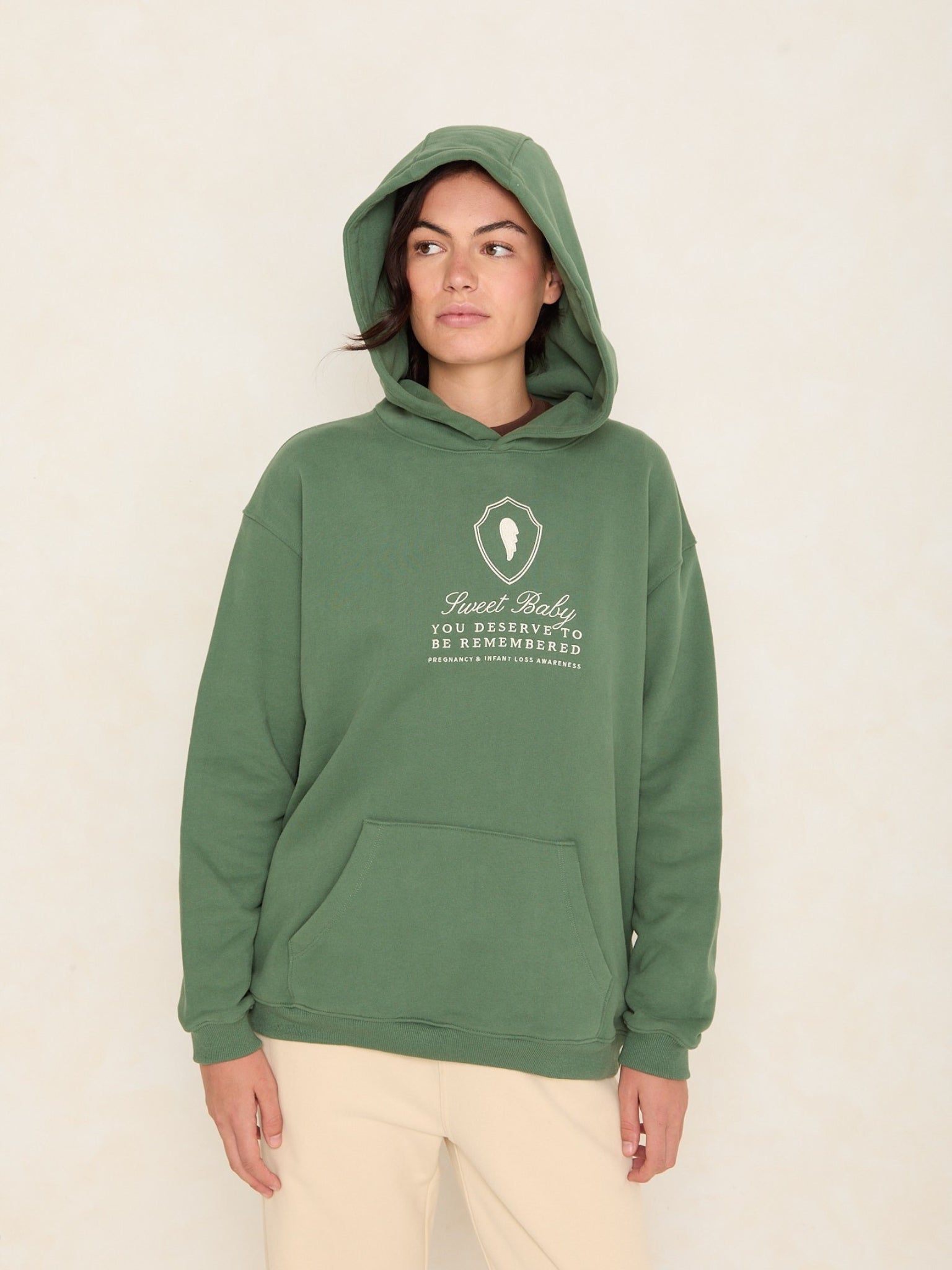 Sweet Baby Oversized Hood | Eucalyptus