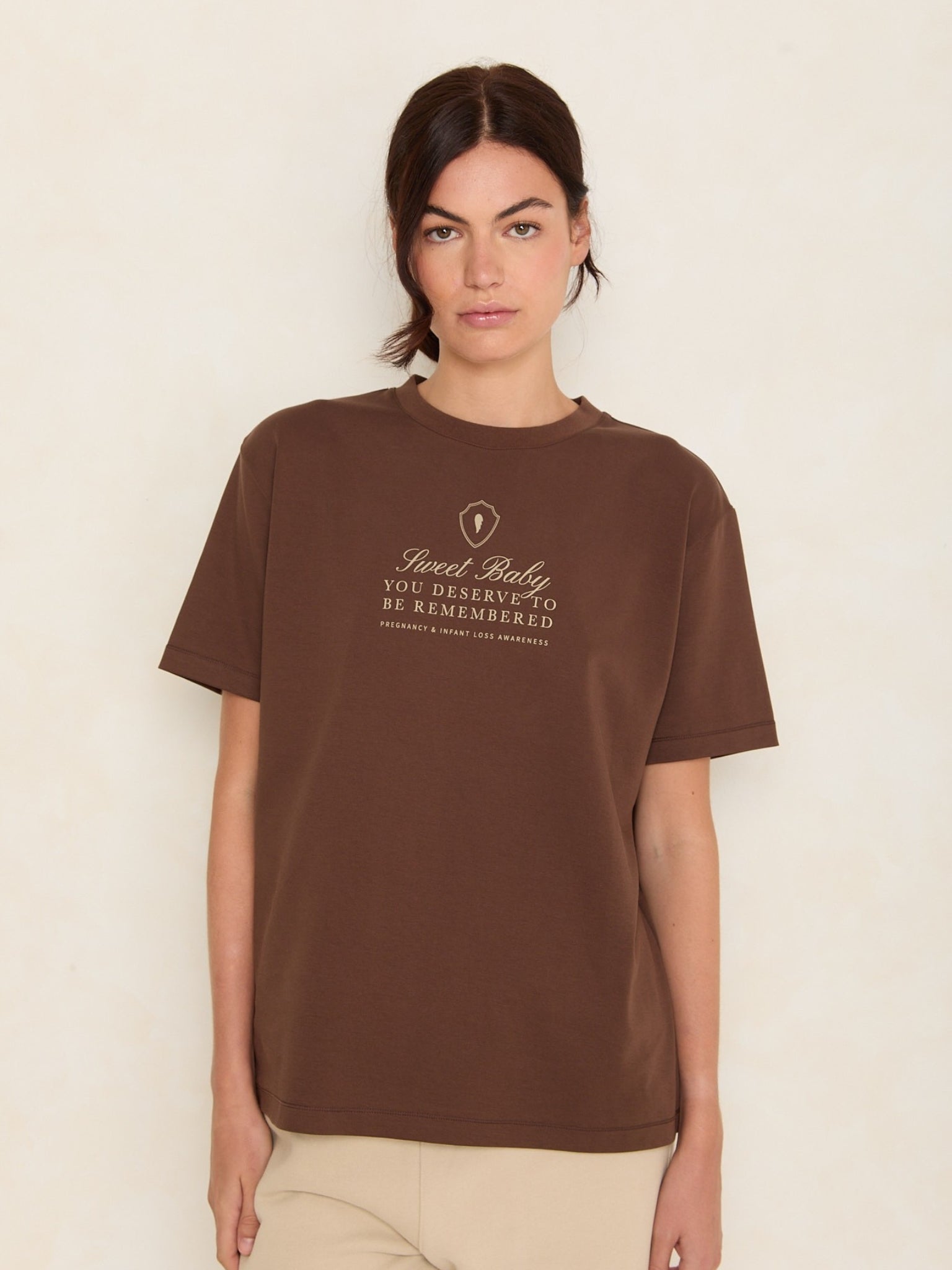 Sweet Baby Oversized Tee | Espresso