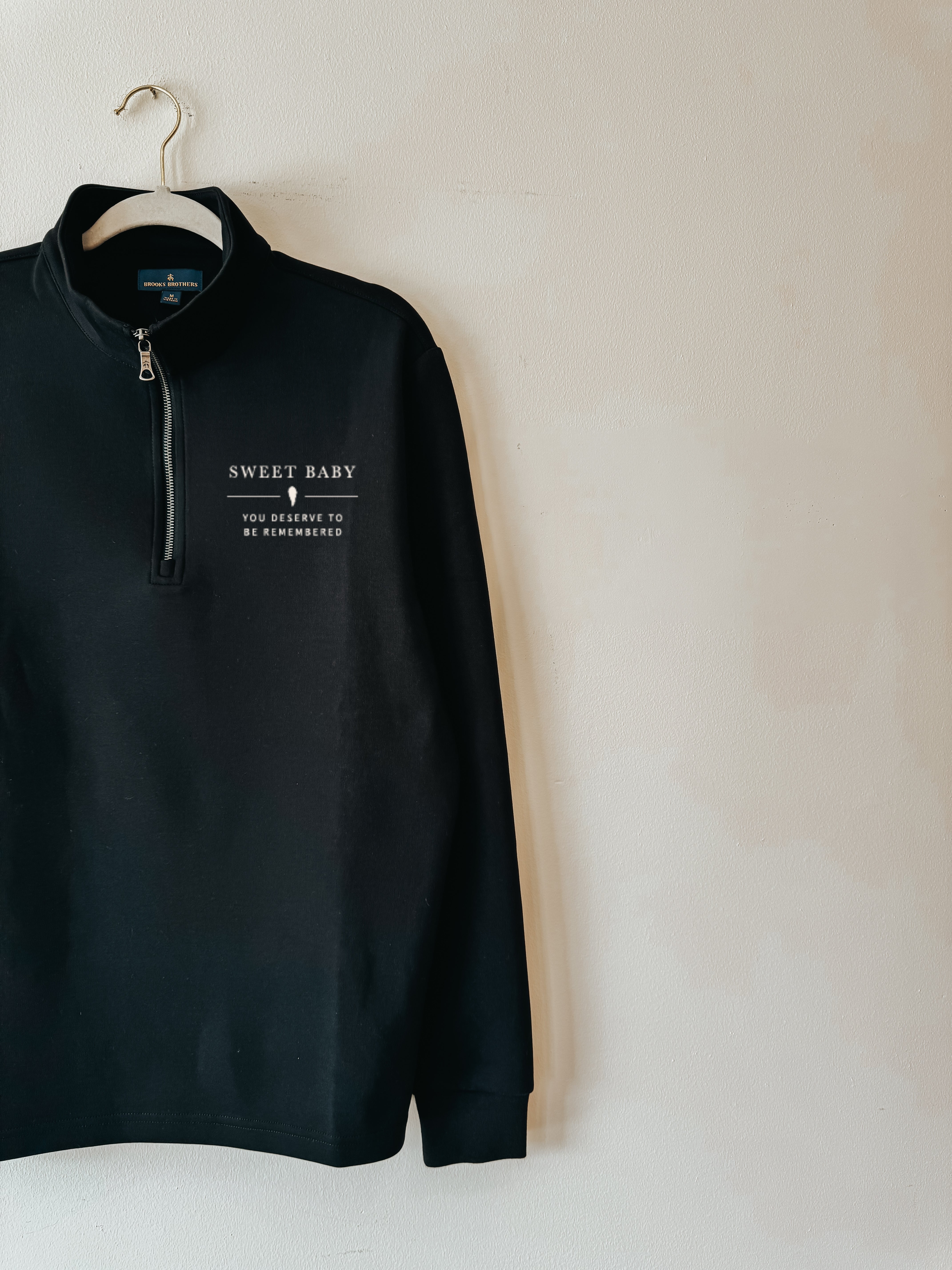 Brooks Brothers Double Knit Quarter Zip | Sweet Baby