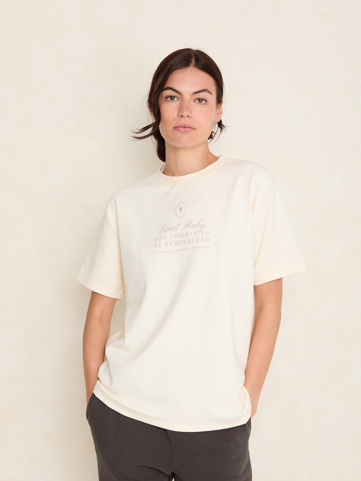 Sweet Baby Oversized Tee | Créme