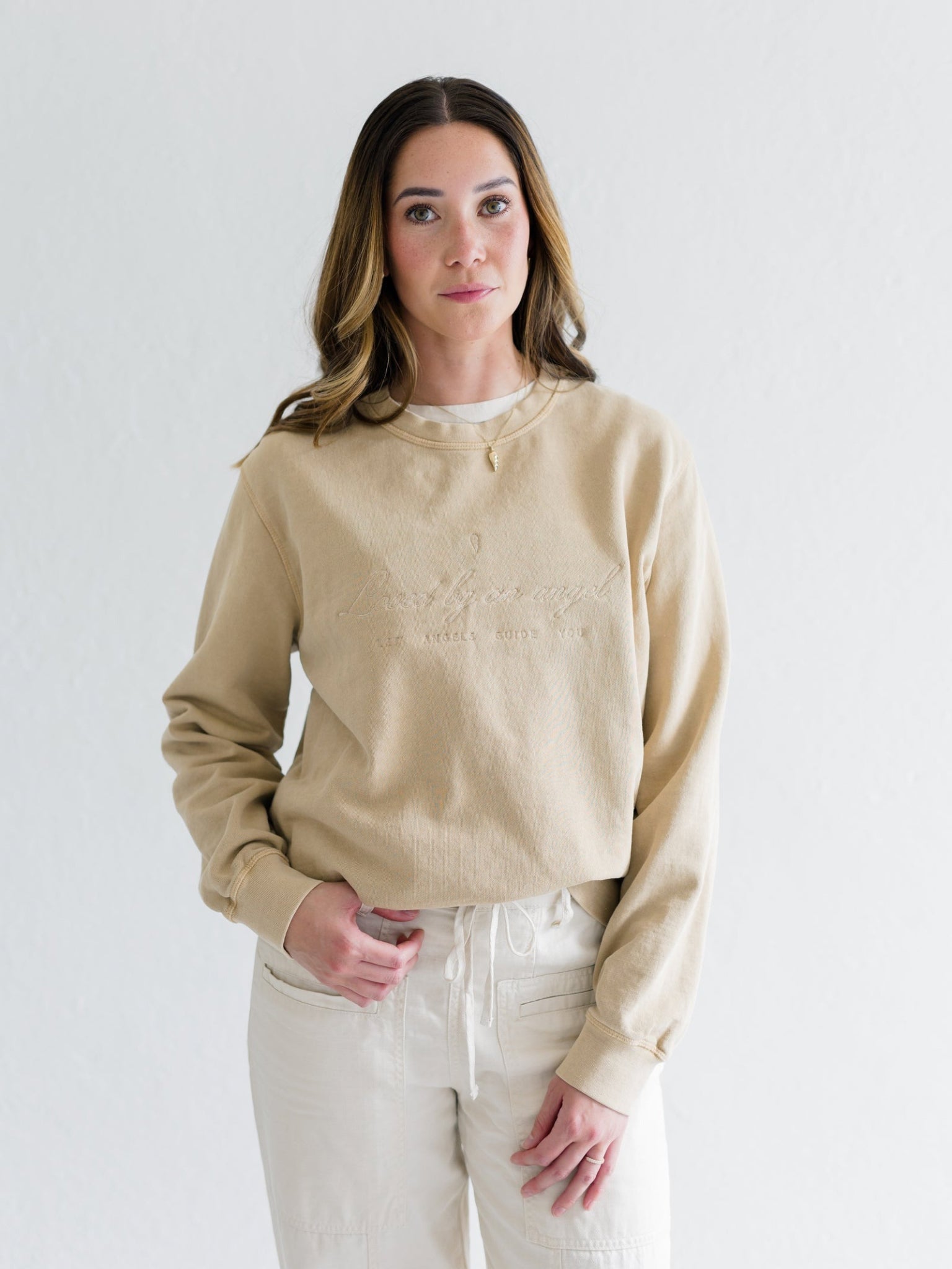 French Terry Crewneck | Let Angels Guide You