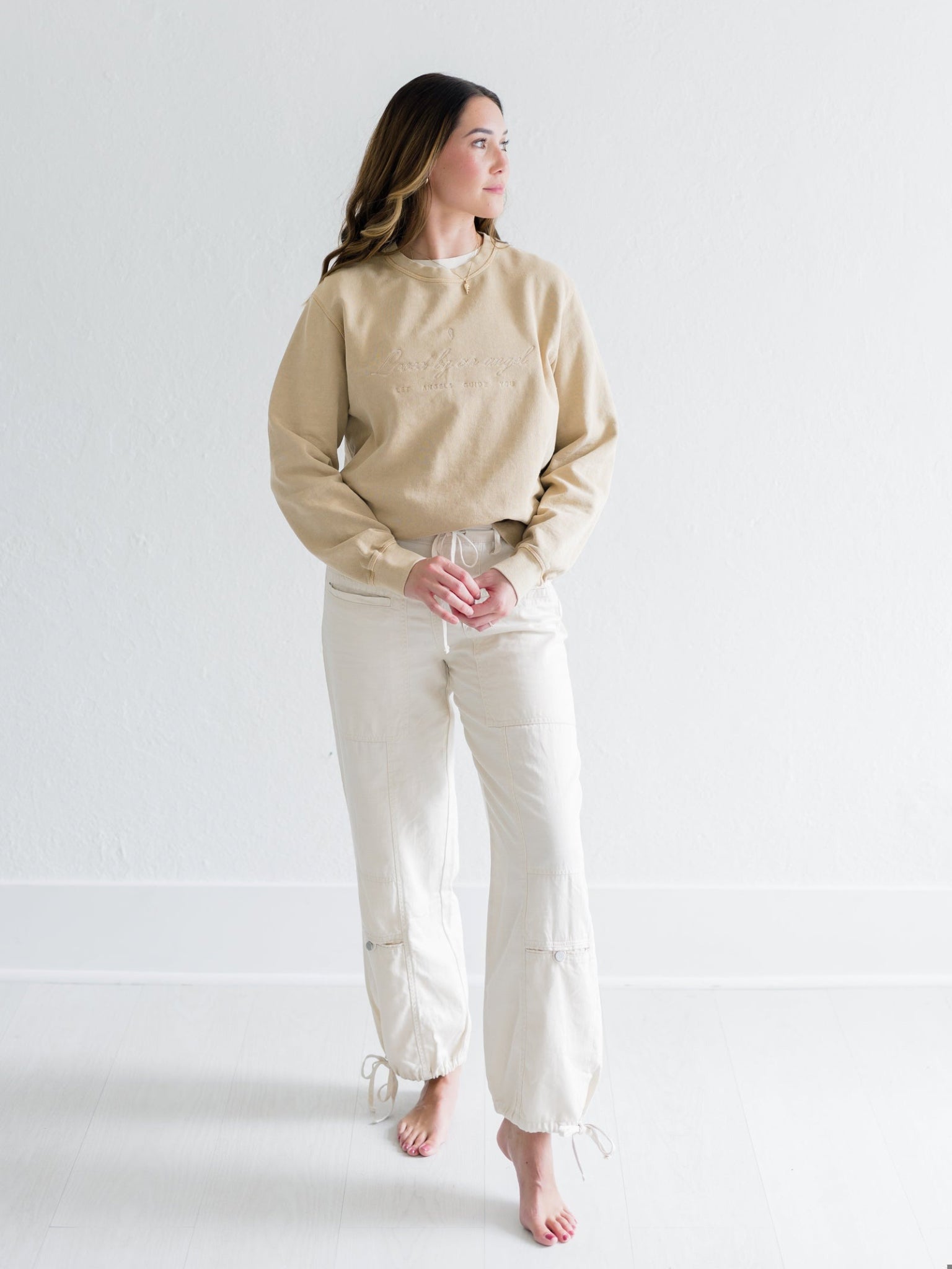 French Terry Crewneck | Let Angels Guide You