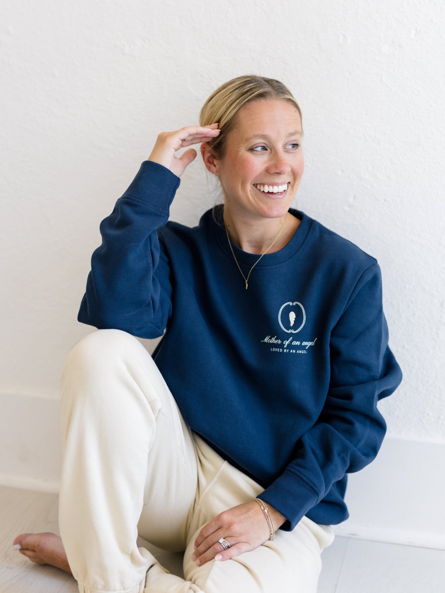 Signature Crewneck | Mother Of An Angel Crest