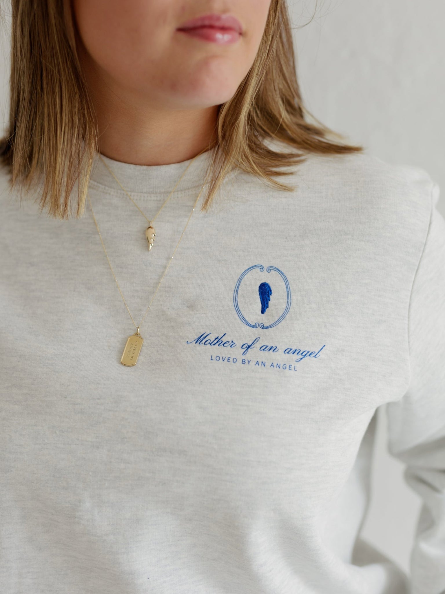 Signature Crewneck | Mother Of An Angel Crest
