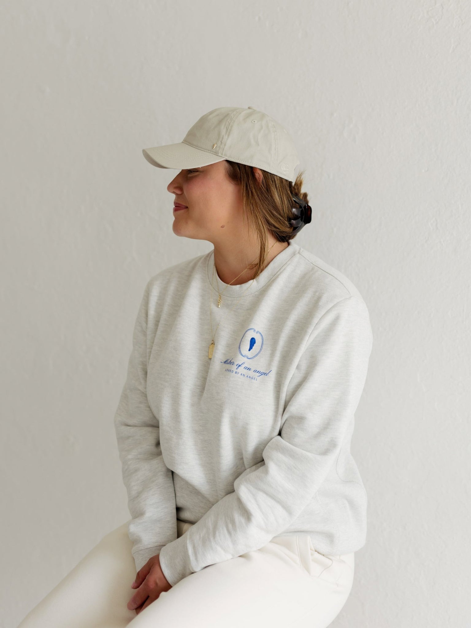 Signature Crewneck | Mother Of An Angel Crest