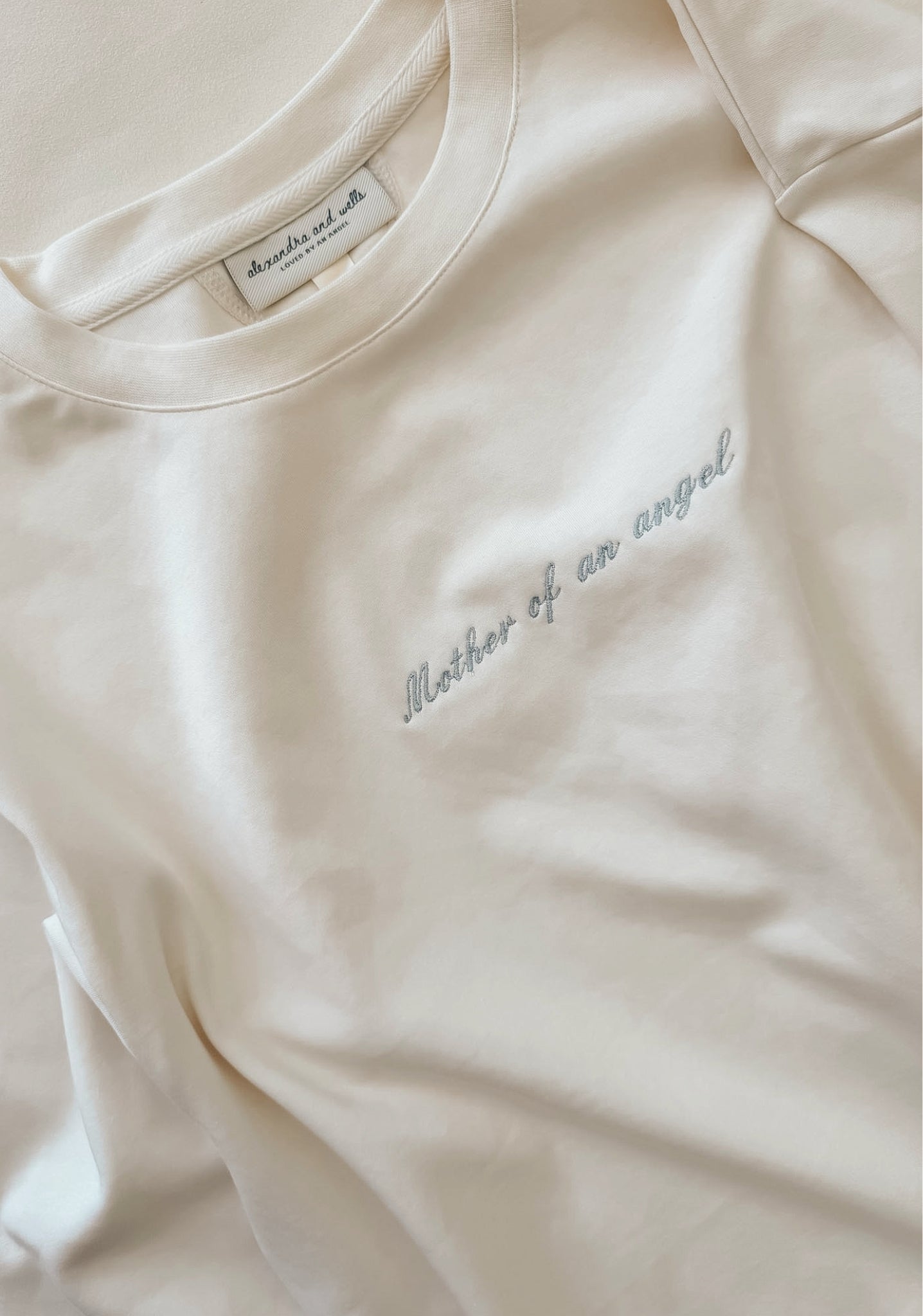 Mother Of An Angel Comfort Long Sleeve in Créme