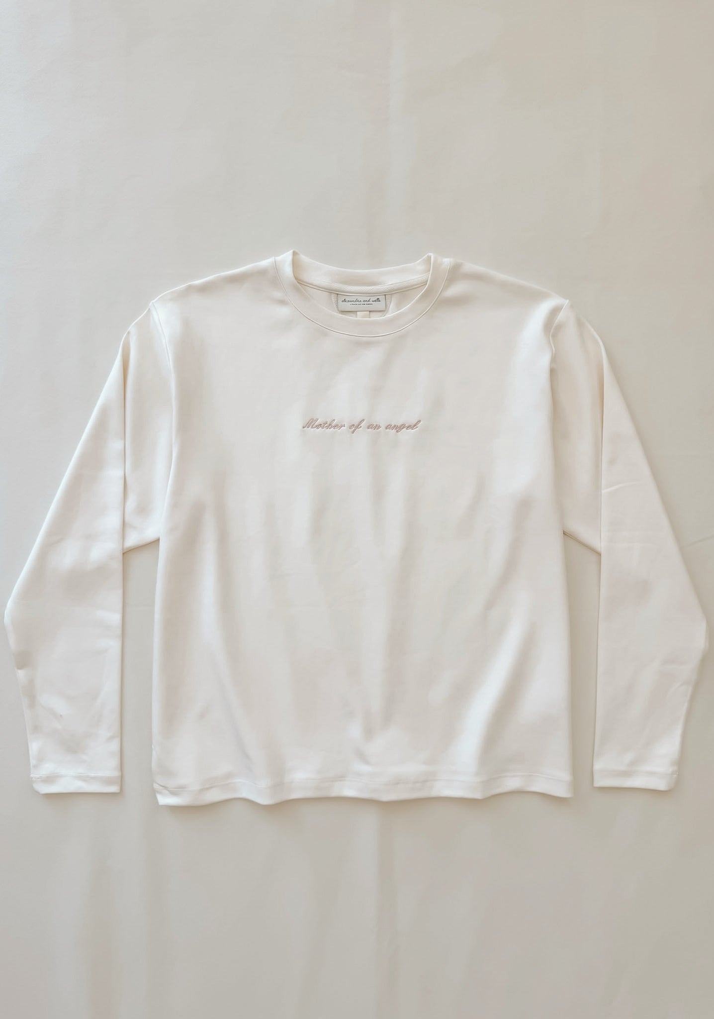 Mother Of An Angel Comfort Long Sleeve in Créme