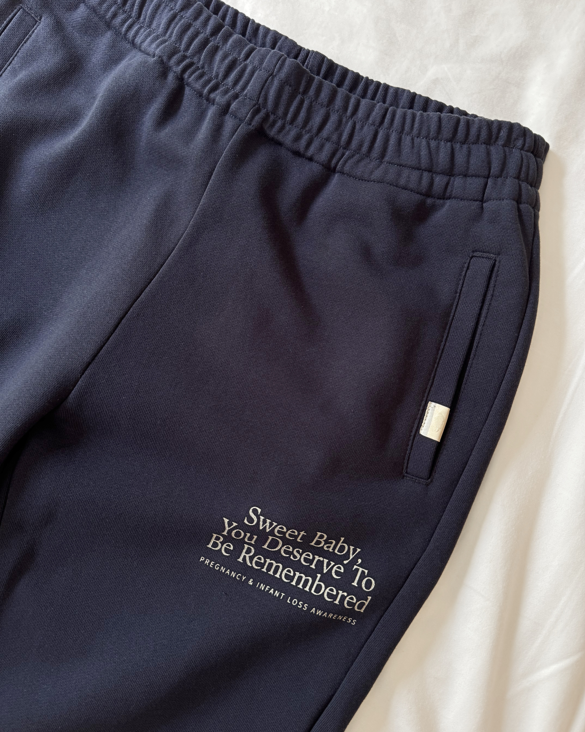 The Heritage Cuffed Sweat in Deep Navy | Sweet Baby