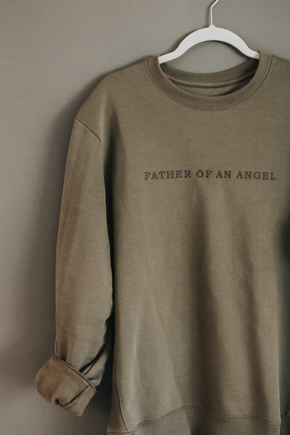 Organic Cotton Heavyweight Crewneck | Father Of An Angel