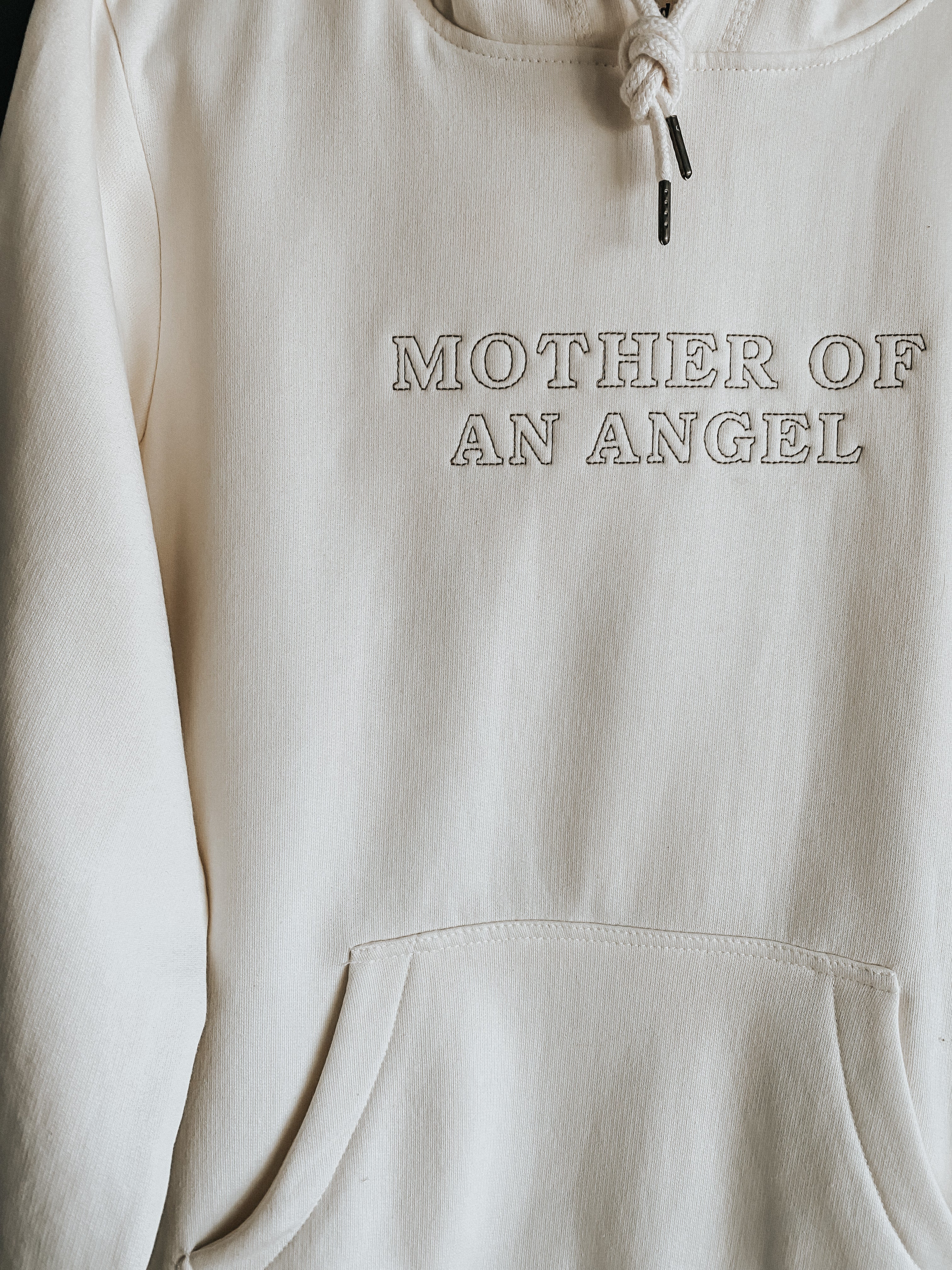 Organic Cotton Heavyweight Hooded Sweatshirt | Mother Of An Angel